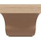 Ekena Millwork 6"W x 12"D x 6"H Wide Van Buren Rough Cedar Woodgrain TimberThane Corbel, Primed Tan CORUR06X12X06VANRCPR - alternate 3